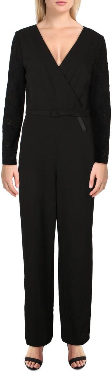 Ralph Lauren Womens Belted Jumpsuit