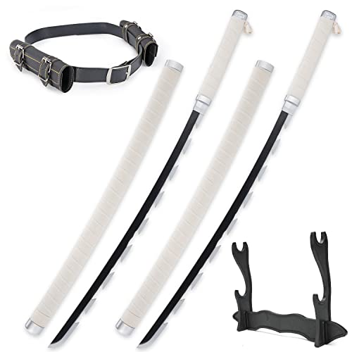 Cold Blade Two Anime Swords - 41 inches Anime Katana Replica with Belt and Stand - Zuipings