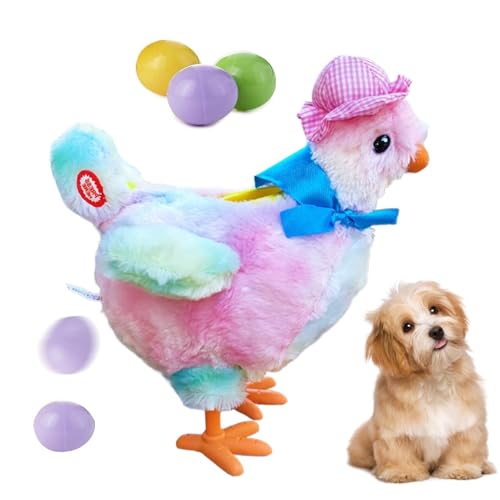Jouet musical distributeur canin poule électrique et interactive avec oeufs