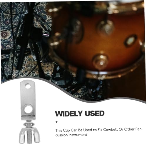 Pinza para montar cowbell para set de batería, soporte duradero para cowbell para instrumentos de percusión para mejor desempeño y estabilidad miniatura 4