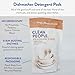 The Clean People Dishwasher Pods - Cuts Grease & Rinses Sparkling Clean - Residue-Free - Phosphate Free Dishwashing Pods - Lemon, 30 Pack