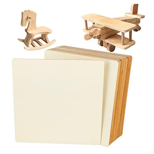 20 Pack 11.8 x 11.8 Inch Unfinished Squares Blank Wooden Pieces, Wood Squares for Crafts, DIY Projects, Drawing, Painting, Decoration, Laser Projects, Wood Burning and School Projects