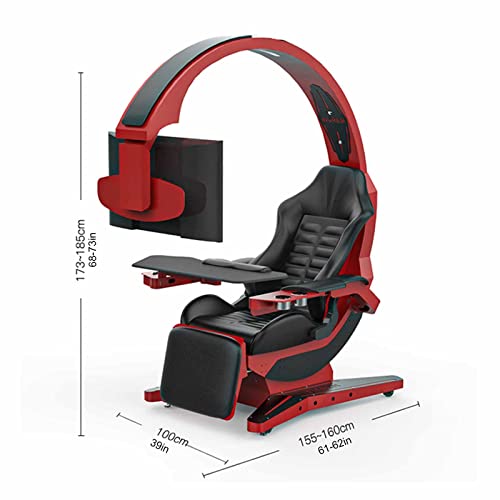 Ergonomic Gaming Chair with Zero Gravity Comfort and Massage Comfortable Computer Cockpit Chair for Racing Simulator Game with Angle Adjustments - Image 3