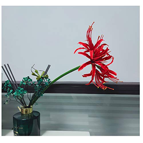 Image of 6 Stems 26.38 Inch Artificial Lycoris Radiata Spider Lily Flowers for Home Garden Decoration (Purple)