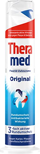 Theramed Dispensador de pasta de dientes original con efecto antibacteriano, 100 ml