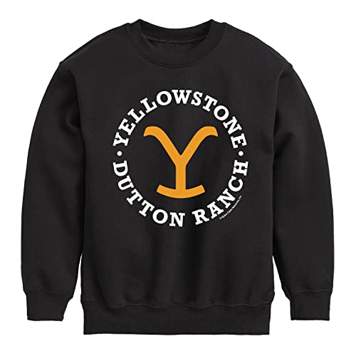 HYBRID APPAREL - Yellowstone - Y Brand Dutton Ranch - Toddler And Youth Crewneck Fleece Sweatshirt