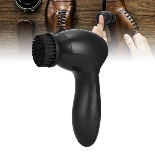Lucidatrice elettrica per scarpe, portatile, kit lucidante portatile con spazzole di ricambio, pulizia e lucidatura professionale per scarpe in pelle, stivali, scarpe da ginnastica