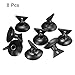 MECCANIXITY Bulb Changers, Suction Cup Light Lamp Replacing Tools for GU10 MR16 Bulbs, Black PVC, Pack of 8