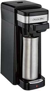 Proctor Silex Single Serve Coffee Maker, Compatible with K-Cup Pods or Grounds, Fits a Travel Mug (49969)