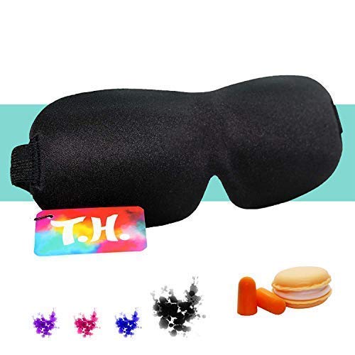 Buy T.H. Eye Mask for Sleeping, Sleeping Mask, 3D Contoured Sleep Mask with Large Eye Cavities