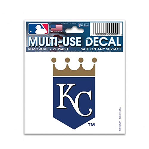 MLB Kansas City Royals 84408010 Multi-Use Decal, 3" x 4"