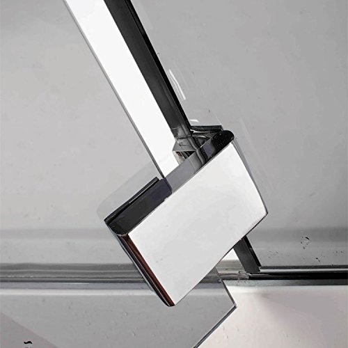 EAGO Dampfdusche DZ981- 1F9 schwarz rechts 100×100 Dampfduschkabine F9- Serie-7