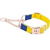 martingale collar uk SUAVE Y FUERTE: Cincha recubierta de PVC que es mucho más cómoda y también antideslizante cuando se usa para que pueda usarla en cualquier momento con fines de entrenamiento y uso diario. Zooland diseñado para ser resistente y cómodo para ti y tu mascota.