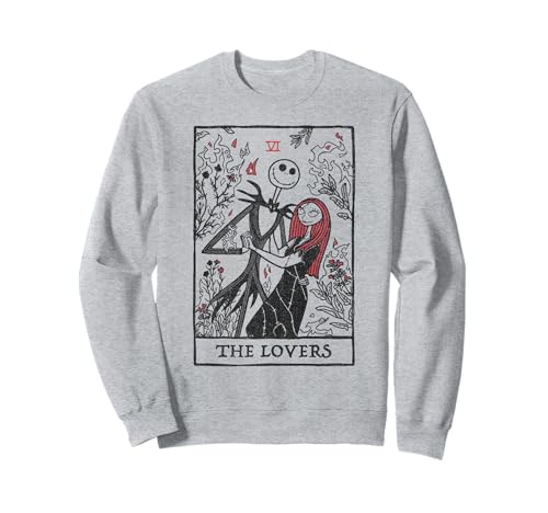 Sweat Jack et Sally style tarot Disney pour vos soirées fraîches d'automne