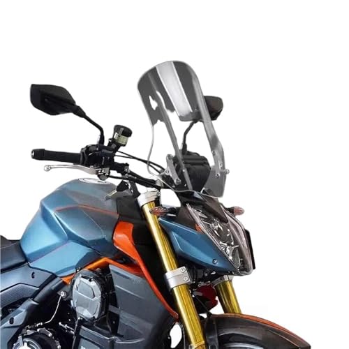 Pare-brise surélevé moto 525R contre turbulences et bruit de vent