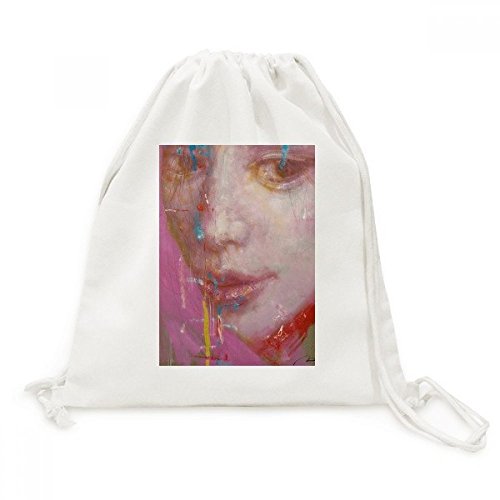 Sac à dos à cordon en toile avec peinture à l'huile Feise Xjj pour voyage