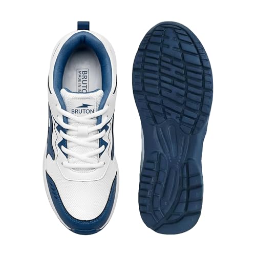 Image of BRUTON Air Force-628 Men's Casual Sneakers | Stylish Lightweight Lace-Up Shoes for Men | Comfortable Footwear | Trendy Sneakers