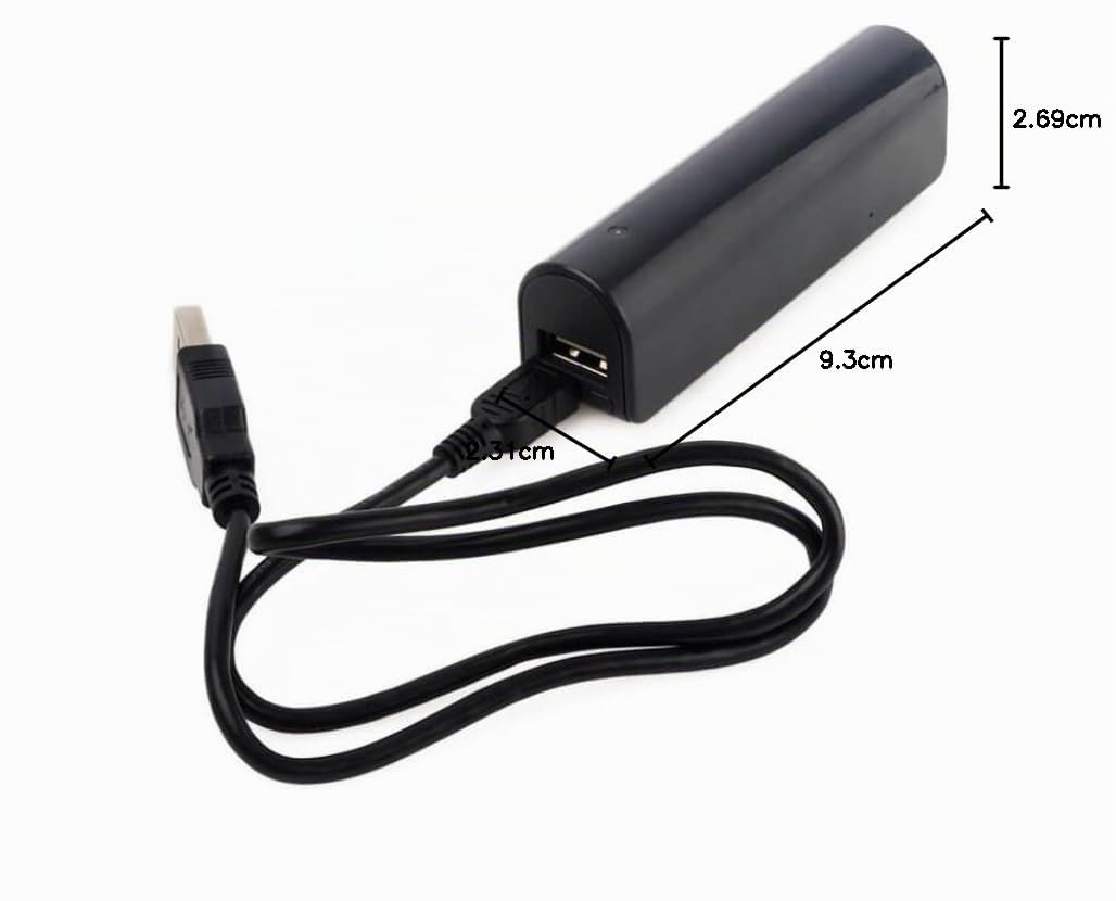 MQ-L500 mod antracite - Chiavetta USB Dittafono Spy Powerbank. Fino a 2 settimane di registrazione continua o 4 mesi di standby, memoria 16 GB per max. 576 ore