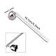 Xinlie Kerzenlöscher aus Edelstahl Kerzenlöscher Candle Extinguisher Kerzen Docht Löscher Candle Snuffer für Sicher Auslöschen Aromatherapie-Kerzen Glaskerzen Kerzenflamme (Silber)