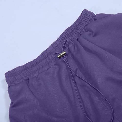 Girls Parachute Cargo Pants Elastic High Waist Drawstring Jogger Trousers Y2k Casual Loose Aesthetic Streetwear Sweatpants4