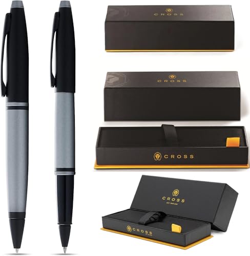 Set Cross Calais Rollerball y Bolígrafos Negro y Gris
