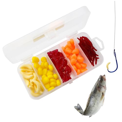 Fishing Lures -100pcs Soft Fishing Lures PVC Fishingg Worm, Fake Earthworm Fishings Luress Baits For Freshwater Saltwater, Trout