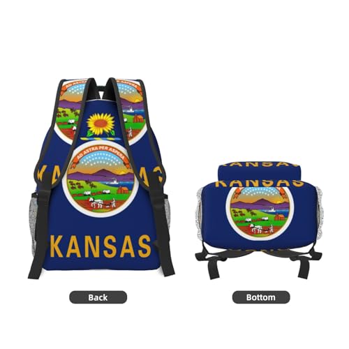 Sac à dos ordinateur portable Kansas State Flag validé article personnel - 3