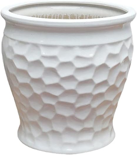 Amazon Co Jp Madblr7 ホームセラミック植木鉢背の高い花瓶屋内屋外植物用セラミックプランターポット ハーブ ヘビ 多肉植物 蘭のシリンダー植木鉢ドレインガーデニングクリスマスデコレーション付き Diy 工具 ガーデン