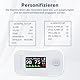 MOMMED Pulse Oximeter mit Display - Sauerstoffsättigung (SpO2), Pulsfrequenz (PR) & Perfusionsindex (PI) - Finger-Oximeter für Erwachsene & Kinder - Genau & tragbar für Sport, Fitness, Reisen