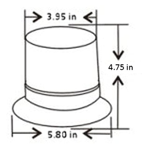 B45L4Pt Red 12-80V Dc 1/2" Npt Pipe Mount Led Emergency Warning Safety Light Beacon Strobe Effect 12V 24V 36V 48V 72V #TOP5
