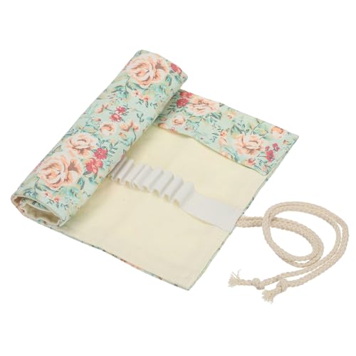 PATIKIL Range Crayons De Couleur, 24 Emplacements Porte-Crayons Sac Organisateur Rouleau Fournitures Artistiques pour Crayon Pinceau Marqueur Extérieur