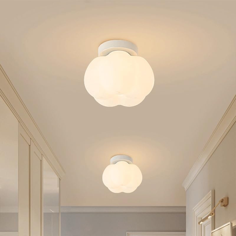 Plafonnier créatif LED facile à nettoyer, éclairage crème à intensité variable