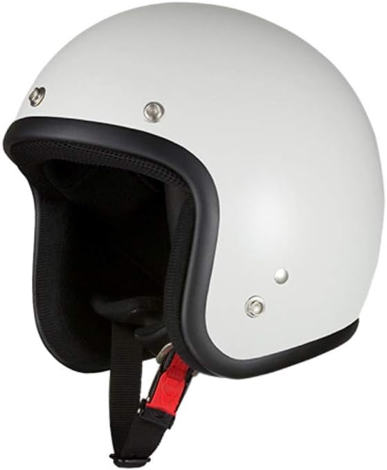 バイクパーツセンター バイクヘルメット ジェット ホワイト 7506 FREE (頭囲 57cm~60cm未満)