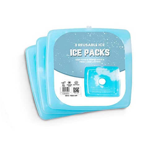RMTL Reusable Ice Pack Blocks for Lunch Box, Slim