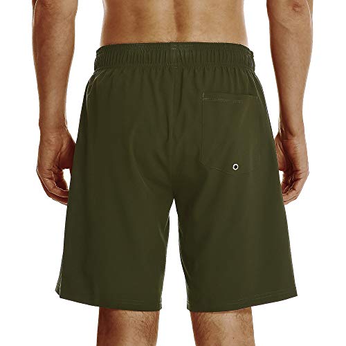 Image of HOdo Mens Swim Trunks with Mesh Liner 9 inch Quick Dry Swim Shorts Bathing Suits for Men Swimwear Board Shorts wiht Pockets