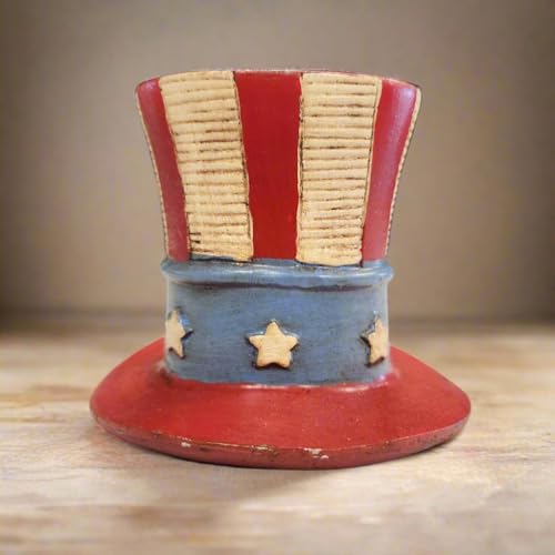 Hucha de hierro fundido con diseño de sombrero USA miniatura 5