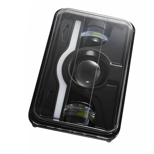 Phares phare feux avant phare LED de moto noir 4x6 pouces DRL faisceau XR250