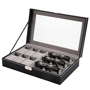 Suanzua 5007 Aufbewahrungsbox für Brillen und Uhren