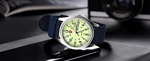 Image of Gosasa Unisex Military Watches Sport Textile Nylon Strap Stylish Men Watch Luminous Fashion Watches Analog Display Quartz Waterproof Casual Wristwatch
