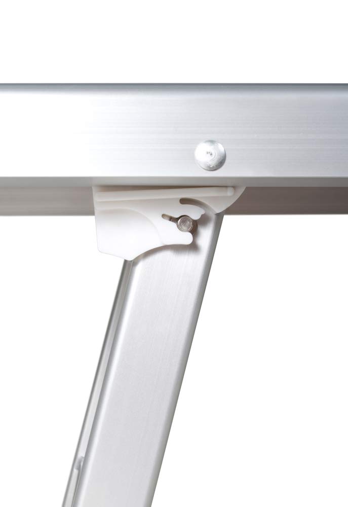 VERDELOOK | Rimini, Lettino da Mare con Parasole, 186x61x38 cm, Bianco, per Giardini, Piscine, Terrazze, Lettino Prendisole