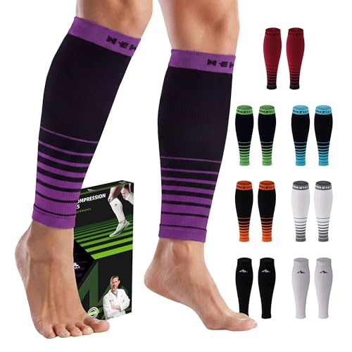 Image of NEWZILL Compression Calf Sleeves (20-30mmHg) for Men & Women Perfect Option to Compression Socks for Running Travel Nursing