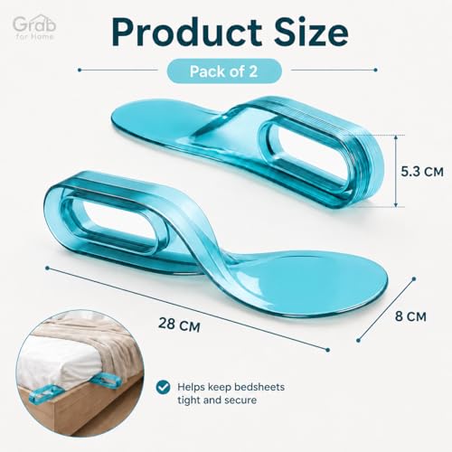 Image of Grab for Home 2 Pcs Mattress Lifter /Bedsheet Tucker Tool | plastic