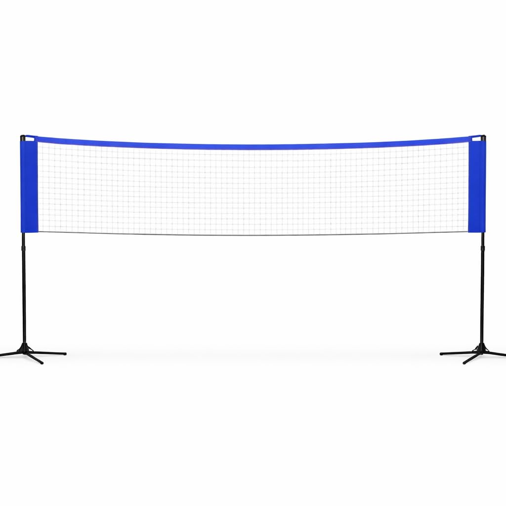 Red de bádminton plegable de 3,1 m, con bolsa de transporte y soporte ajustable en altura, 107/105/150 cm, red deportiva de nailon para voleibol, voleibol de playa, fácil de montar y desmontar
