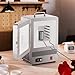 VEVOR 1500W Programmable Electric Kiln, Digital Melting Furnace with Multi-Stage Temperature Control, Stainless Steel 2192°F/1200℃ for Jewelry, Metal, Glass, Ceramics, Wax Casting & DIY Crafts
