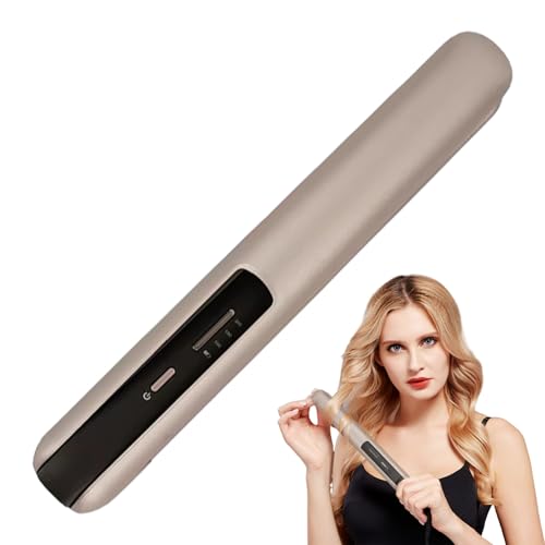 Plancha para pelo inalámbrica y portátil con temperatura ajustable miniatura 5