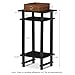 Furinno 17017 Turn-N-Tube End Table, 1-Pack, Espresso