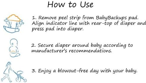 Miniatura 3 de Almohadillas extensoras de pañales, paquete de 50 Evita que los pañales exploten