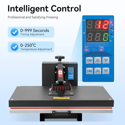 Smart Heat Press Machine 1800W 16x24 Inch miniatura 4