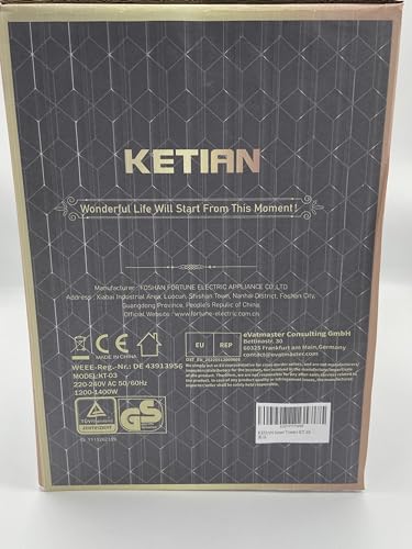 Foto von Smart Toaster, Touchscreen, KETIAN Toaster, automatisches Heben und Senken, wärmeisoliertes Gehäuse, 7 Bräunungsstufen, abnehmbare Krümel Schublade, 1400 W