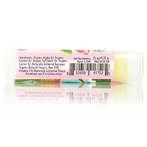 Just Bee JBLL6PACK Lappy Lips Organic 100% Natural, Lip Balm Chap Stick thumb #4